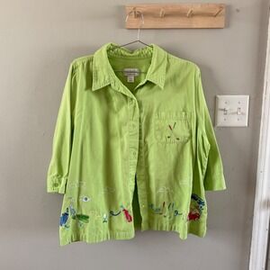 CJ Banks golf‎ embroidered top